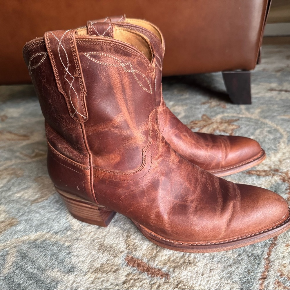 Tecovas The Penny Goat Skin Leather Western Boots